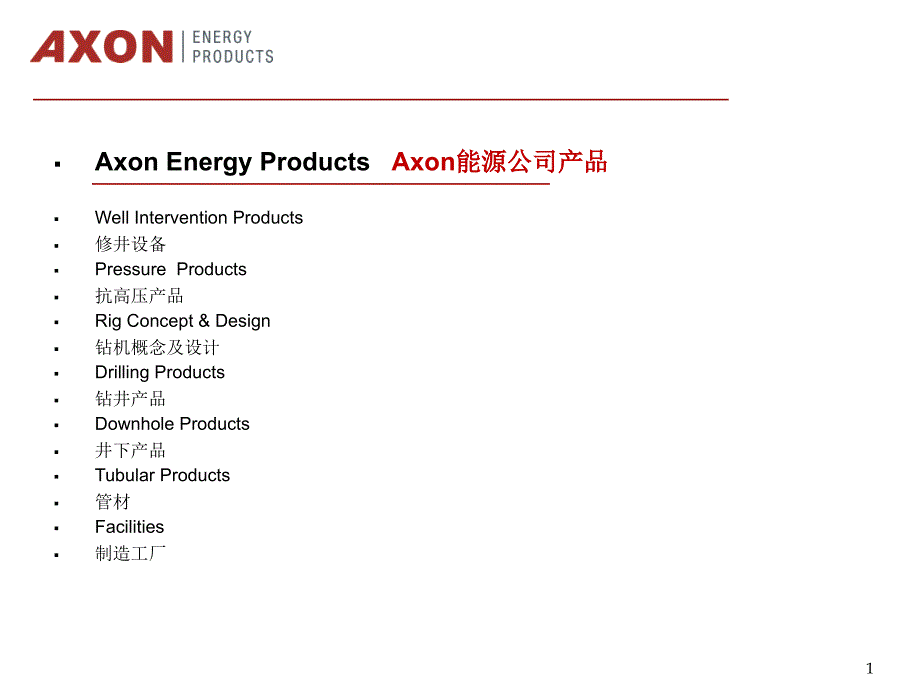 AXON(美国)公司产品简介_第1页