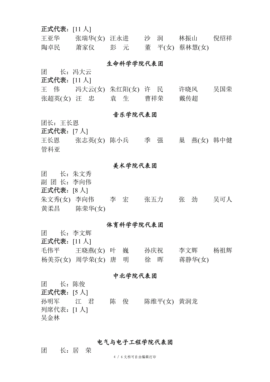 南京师范大学第七教职工代表大会6页_第4页