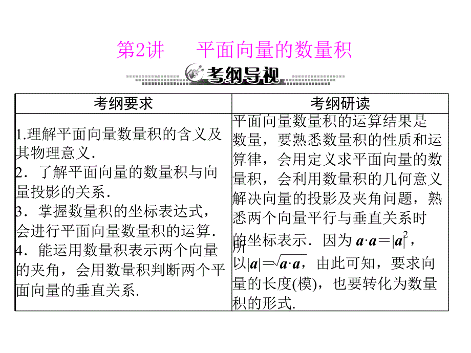 第讲平面向量的数量积_第1页