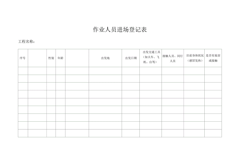 各类疫情防控表格_第4页