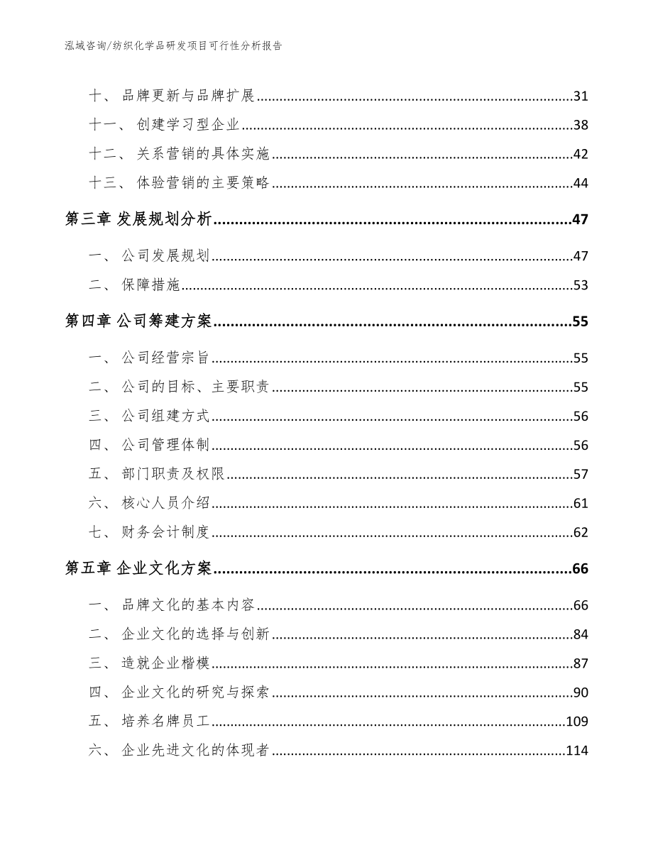 纺织化学品研发项目可行性分析报告（范文）_第2页