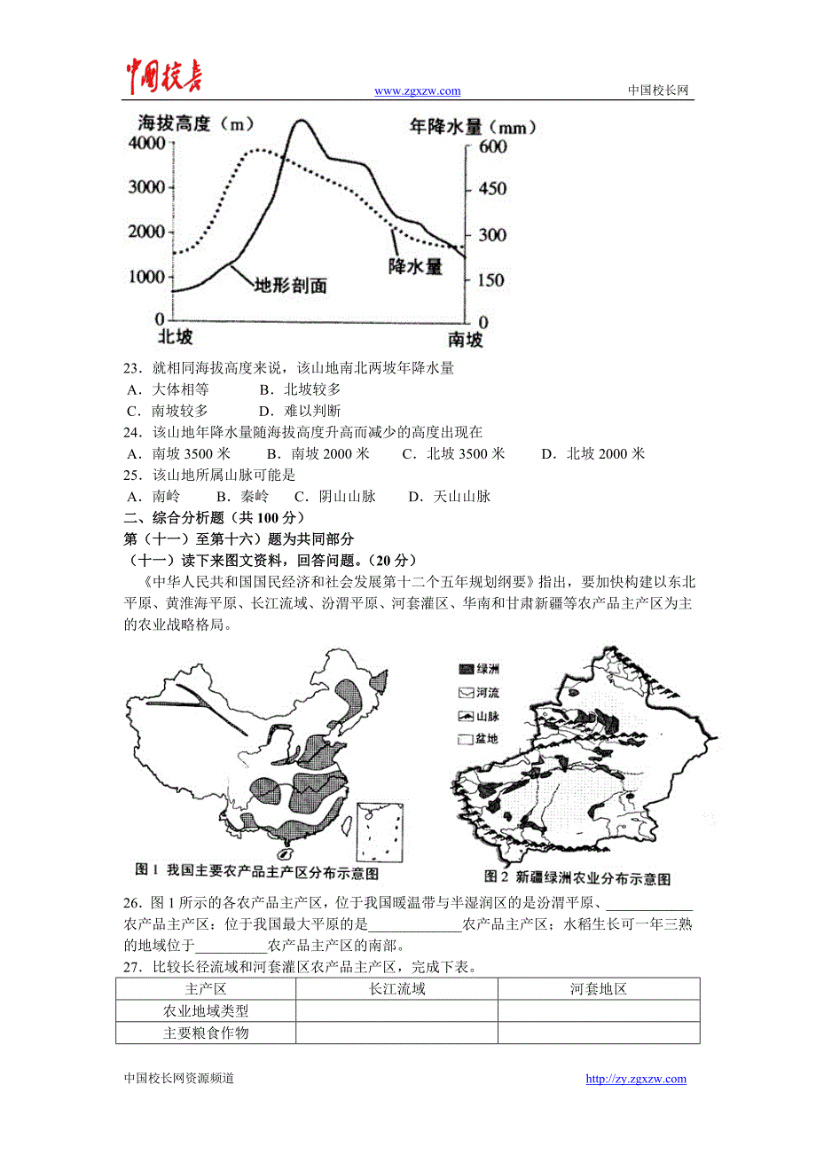 2011年全国普通高等学校招生统一考试.doc_第4页