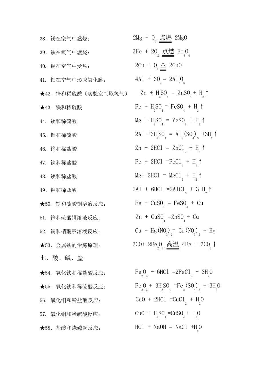 初中常见化学式大全_第5页