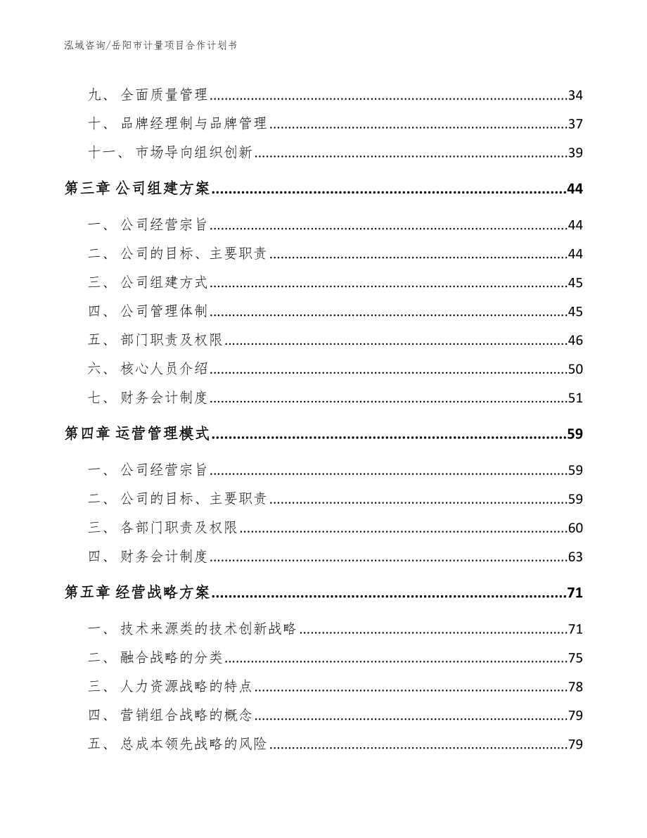 岳阳市计量项目合作计划书【模板范本】_第2页