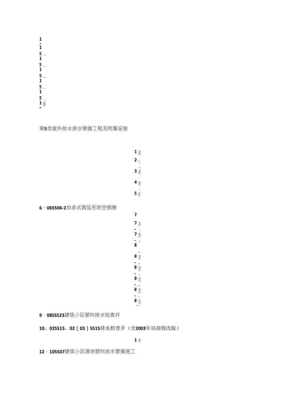 现行国家建筑标准设计图集目录全集_第5页