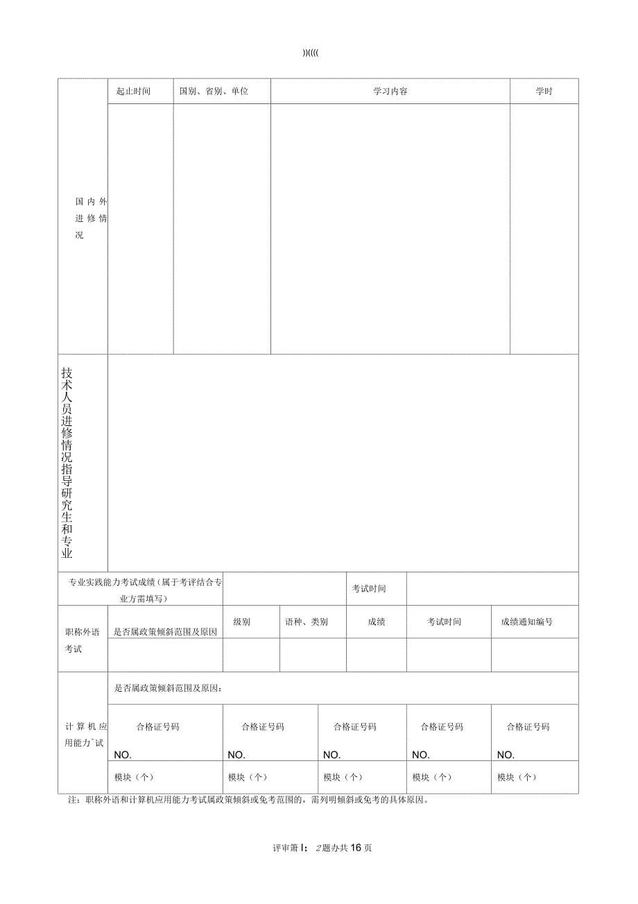 广东省专业技术资格评审表_第5页