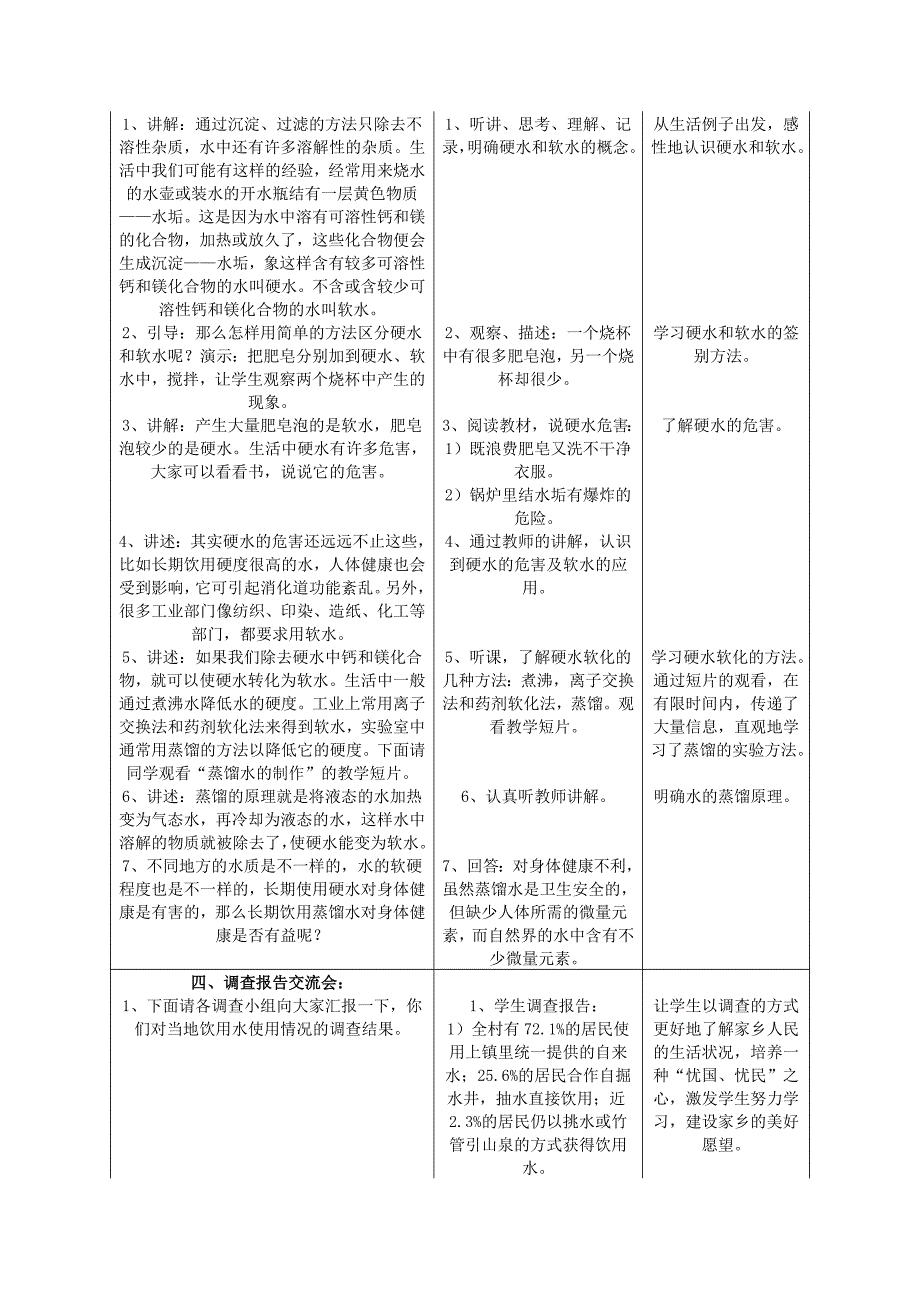 九年级化学上册 水的净化教案 人教新课标版_第4页