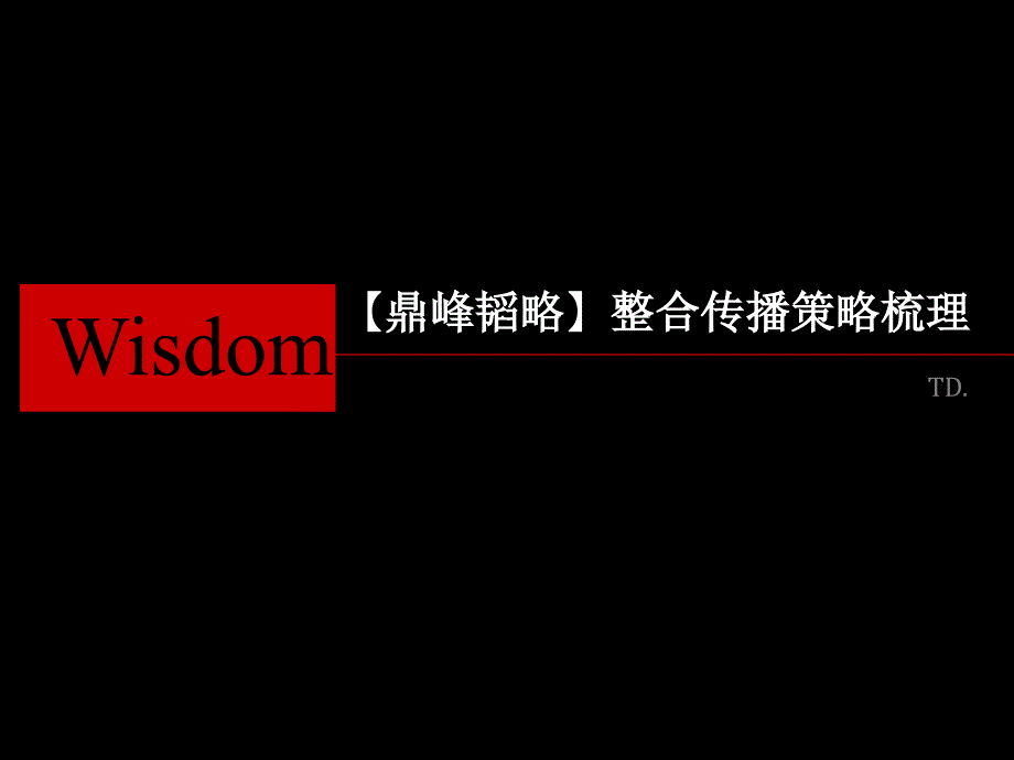 揽胜：【鼎峰韬略】整合传播策略梳理_第1页