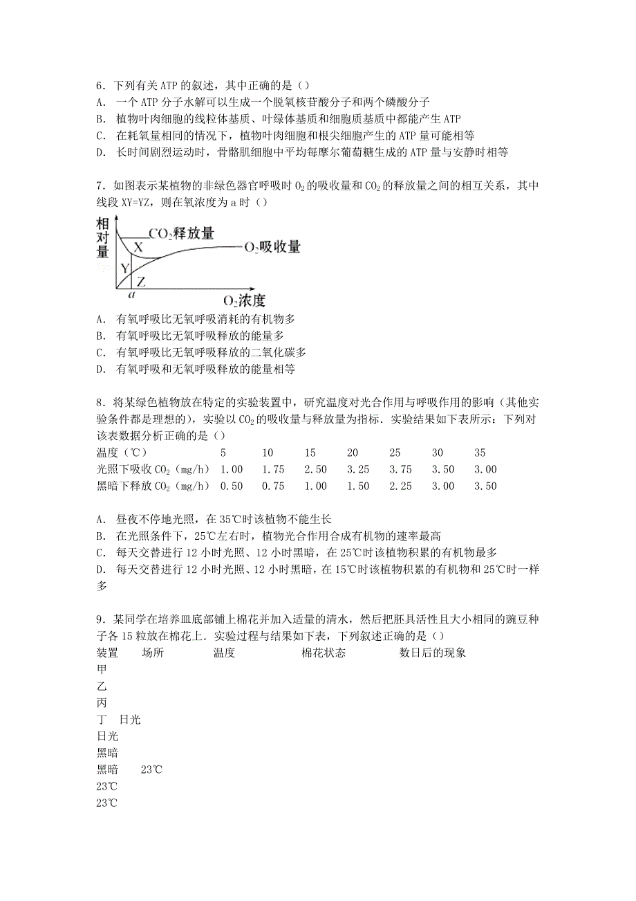 2022年高三生物上学期第二次质检试卷（含解析）_第2页