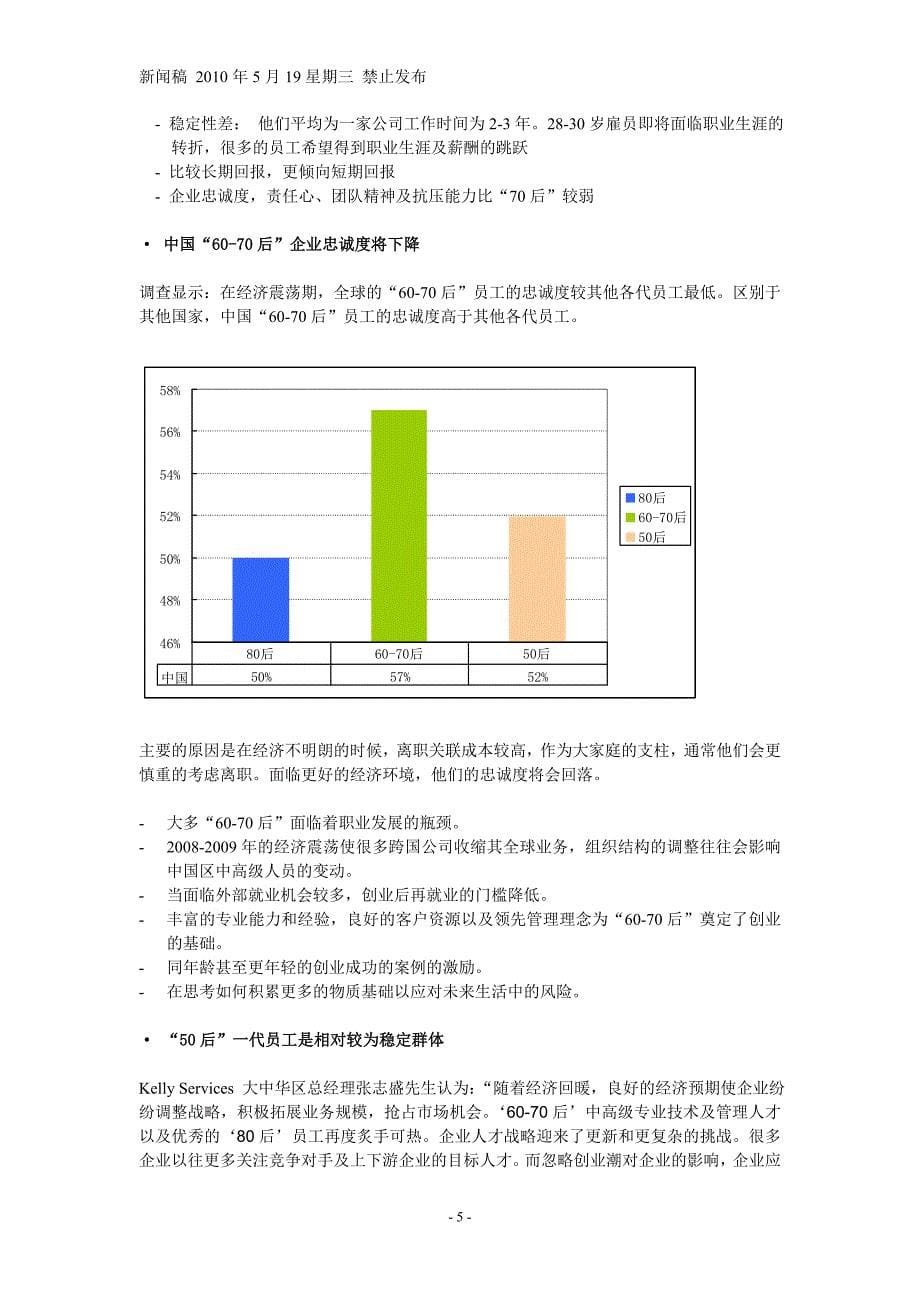 《2010全球雇员指数调研》主题三：经济回暖期,创业潮冲击企业人才战略.doc_第5页