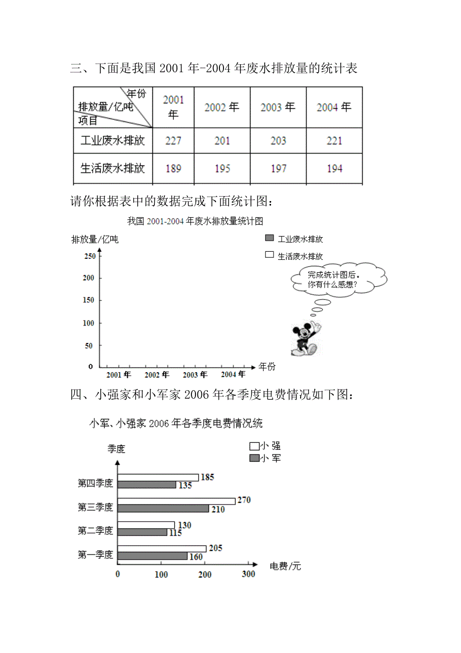 四年级下册复式条形统计图专项测试.doc_第3页