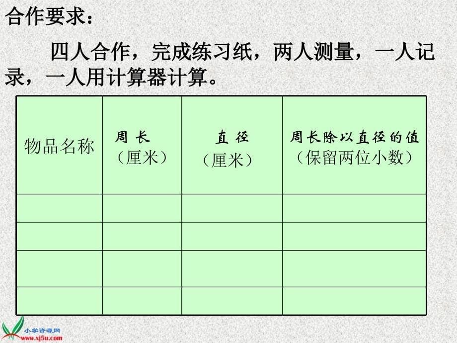 周玲西师大版六年级数学上册课件圆的周长7_第5页