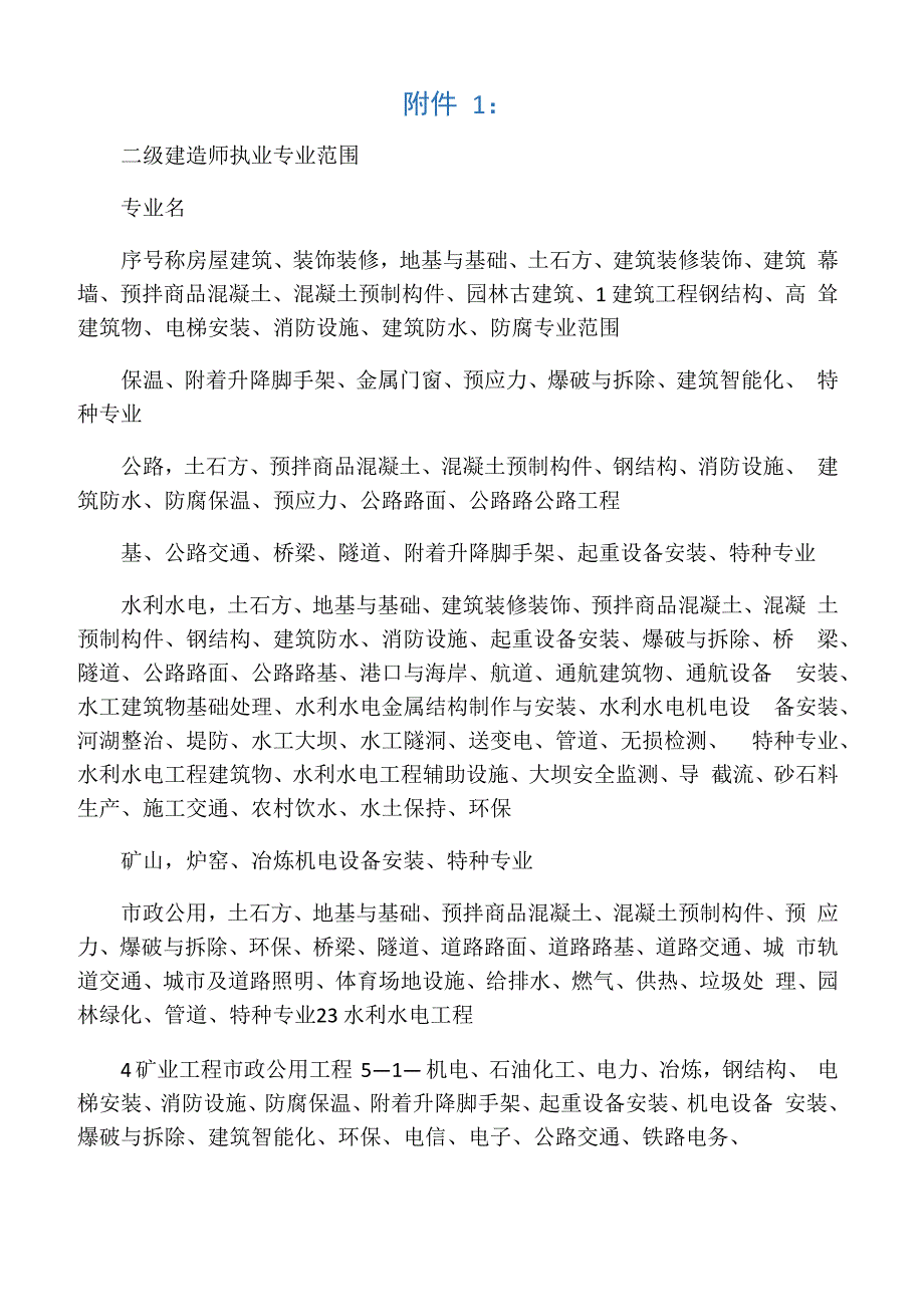 二级建造师执业专业范围_第1页