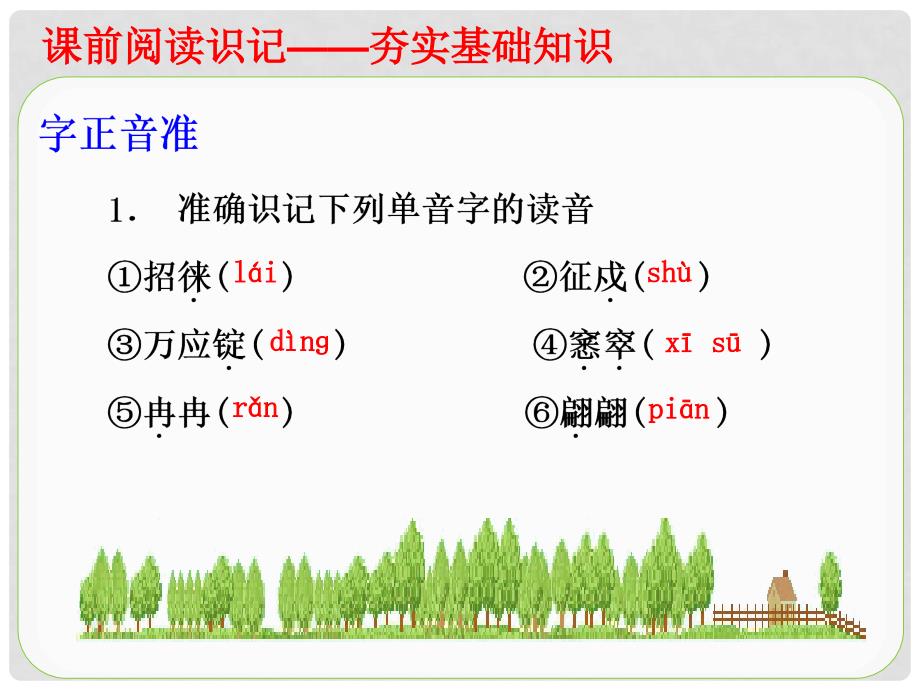 广西南宁市高中语文 第三单元 第9课 说“木叶”课件1 新人教版必修5_第3页