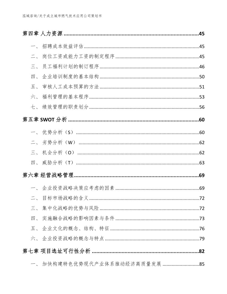 关于成立城市燃气技术应用公司策划书_第2页