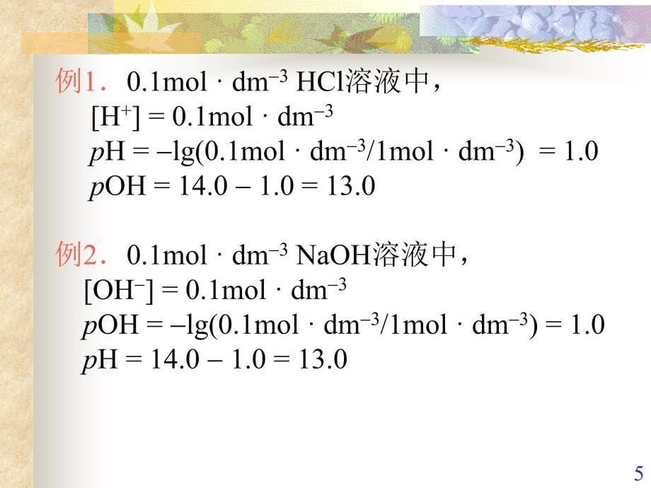 无机及分析化学：第四章 解离平衡-1_第5页