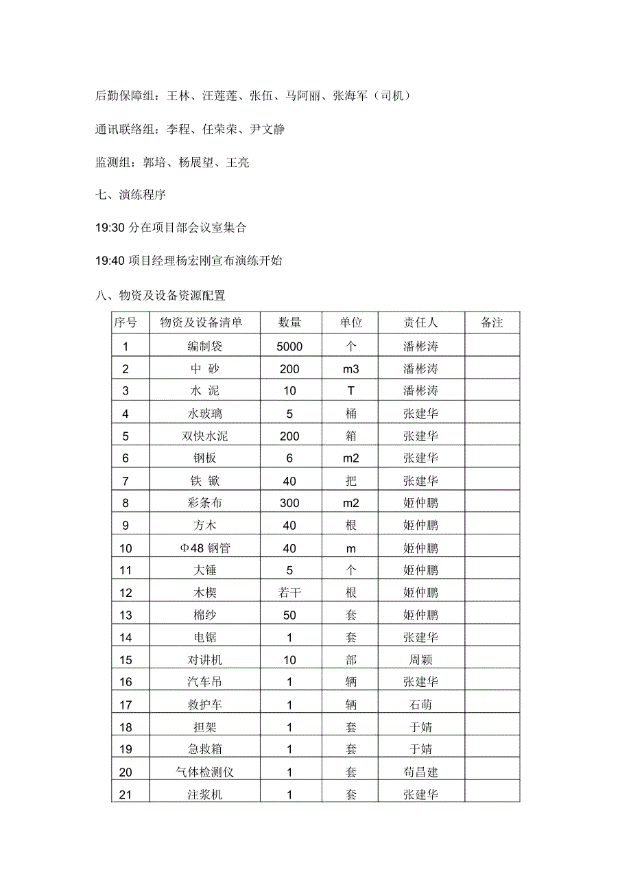 基坑涌水、涌砂应急救援-演练方案_第2页