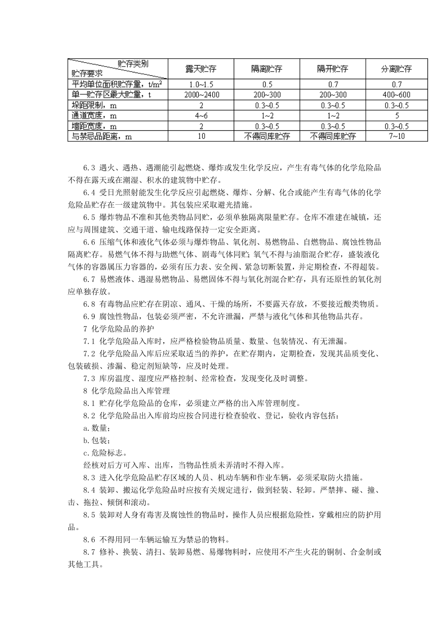 常用危险化学品贮存通则_第3页