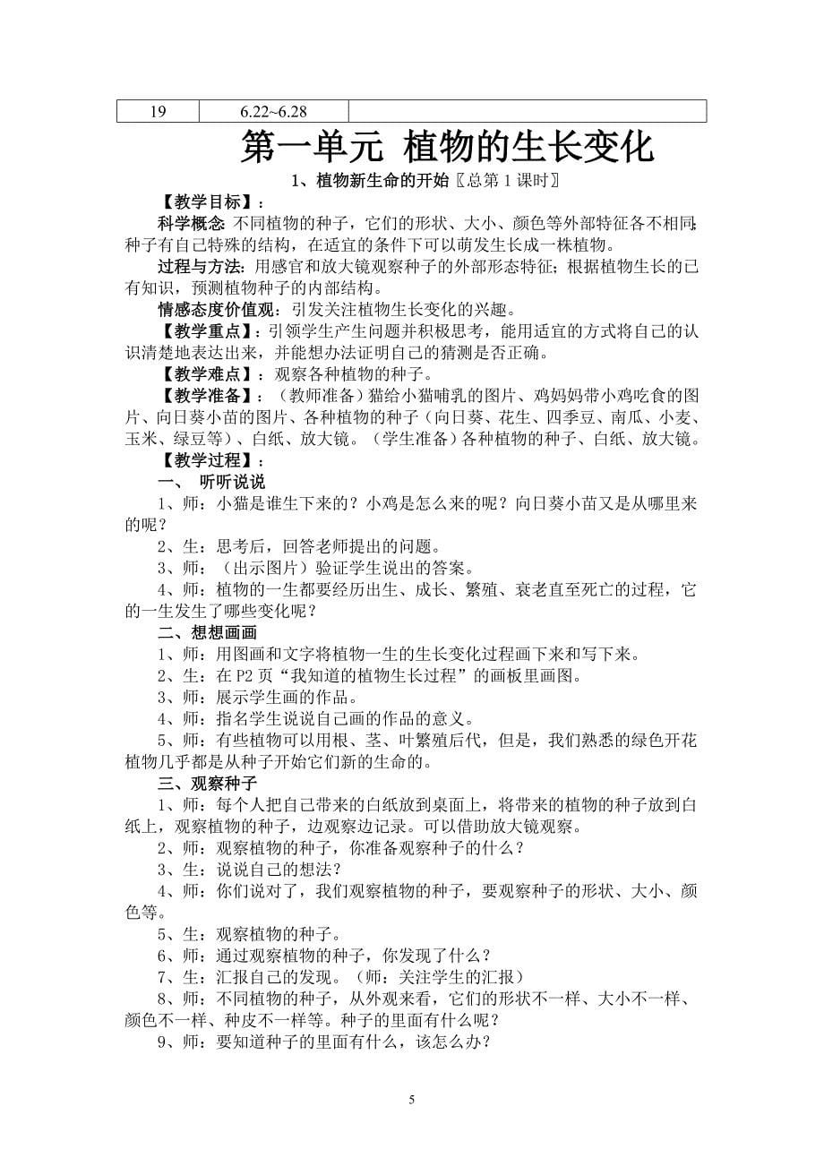 人教小学三年级下册科学教案 （精选可编辑）.DOC_第5页