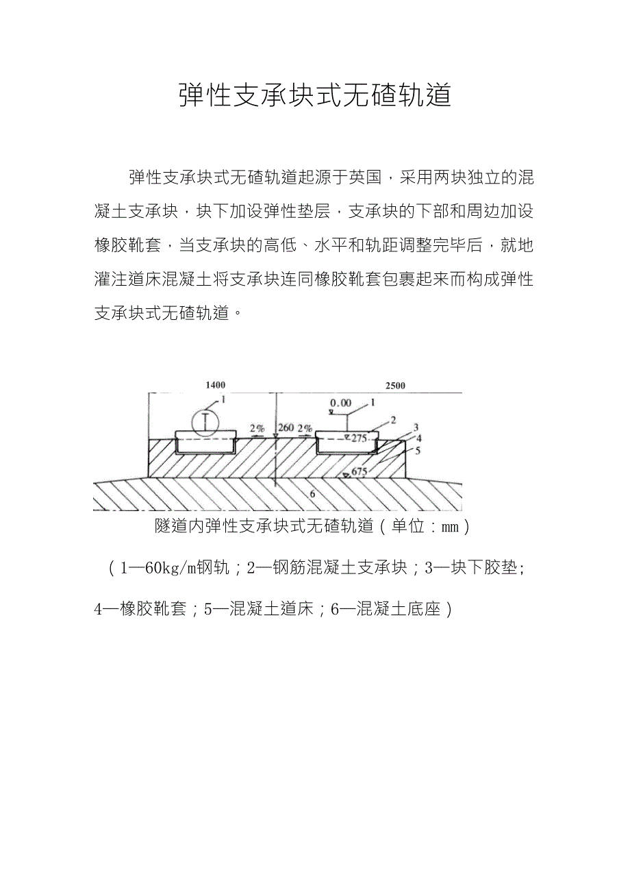 弹性支承块式无碴轨道_第1页