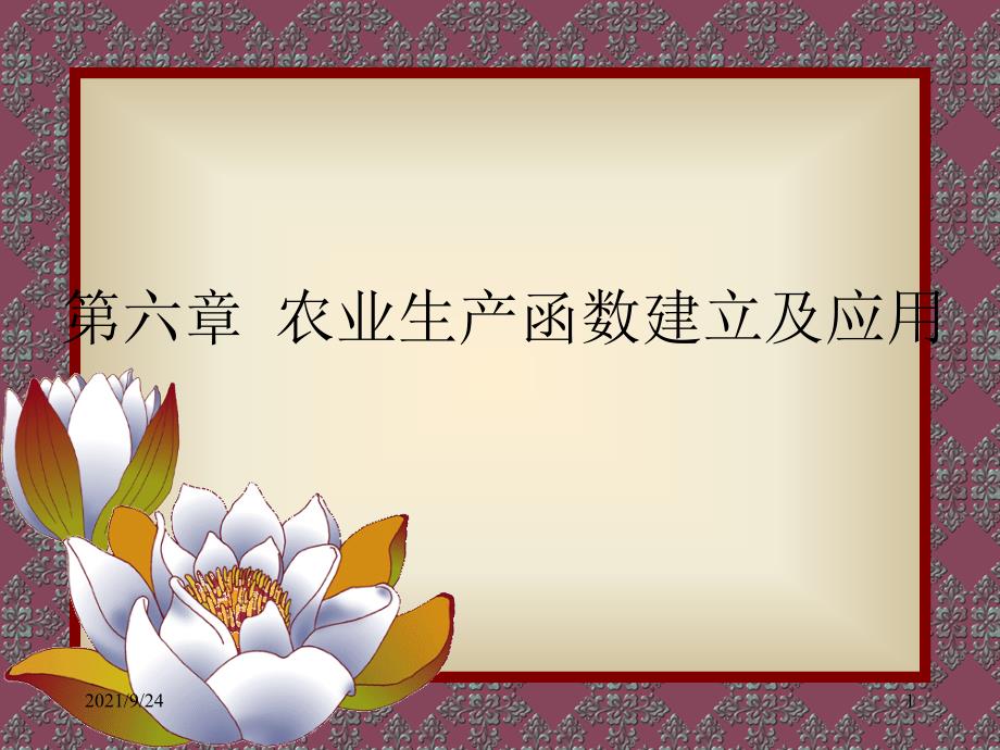 农业生产函数建立及应用_第1页