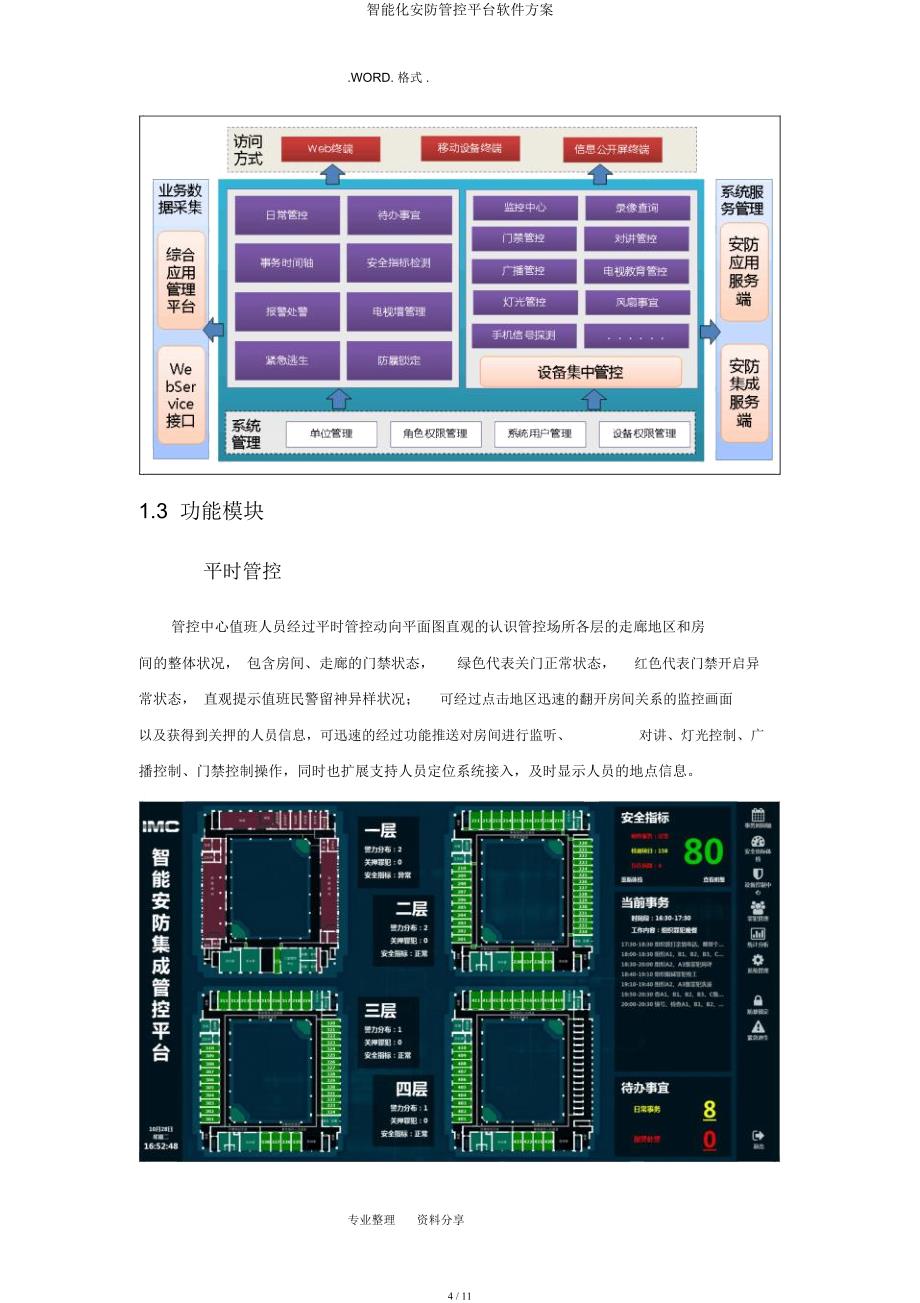 智能化安防管控平台软件方案.docx_第4页