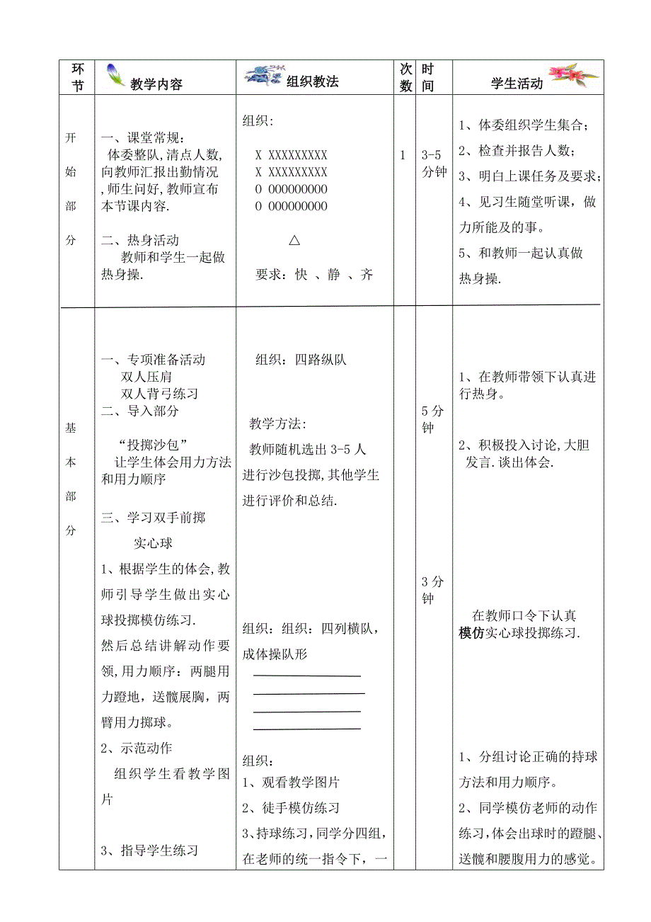 公开课实心球体育-张梅梅教案_第2页