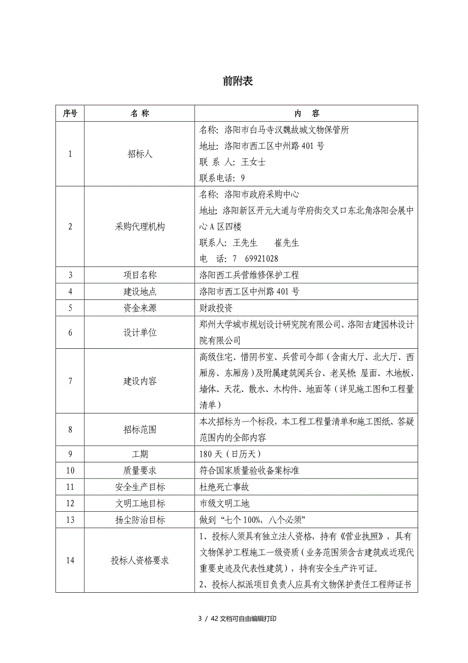 公开招标洛阳西工兵营维修保护工程_第3页