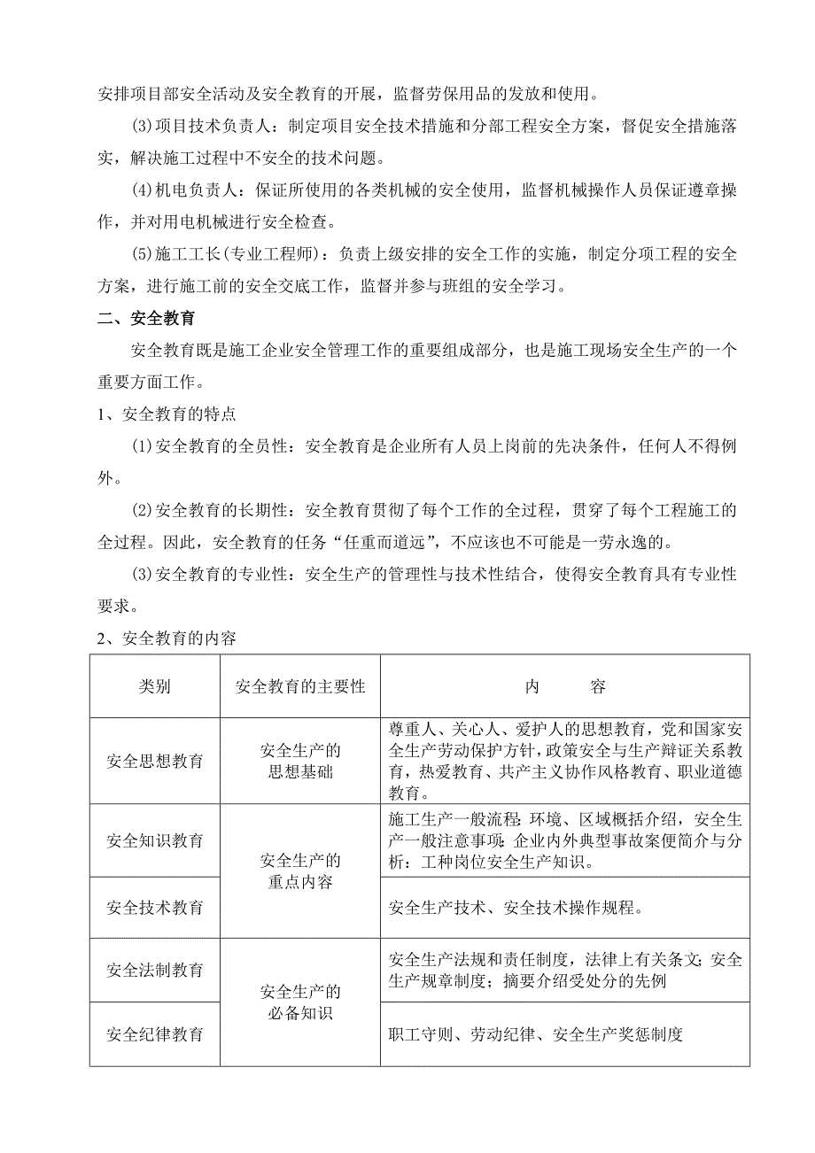 施工现场安全管理网络及安全技术措施2_第4页