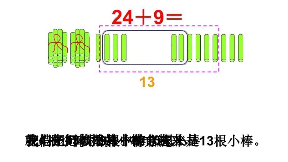 一年级数学下册课件6.2两位数加一位数进位加3人教版共9张PPT_第5页