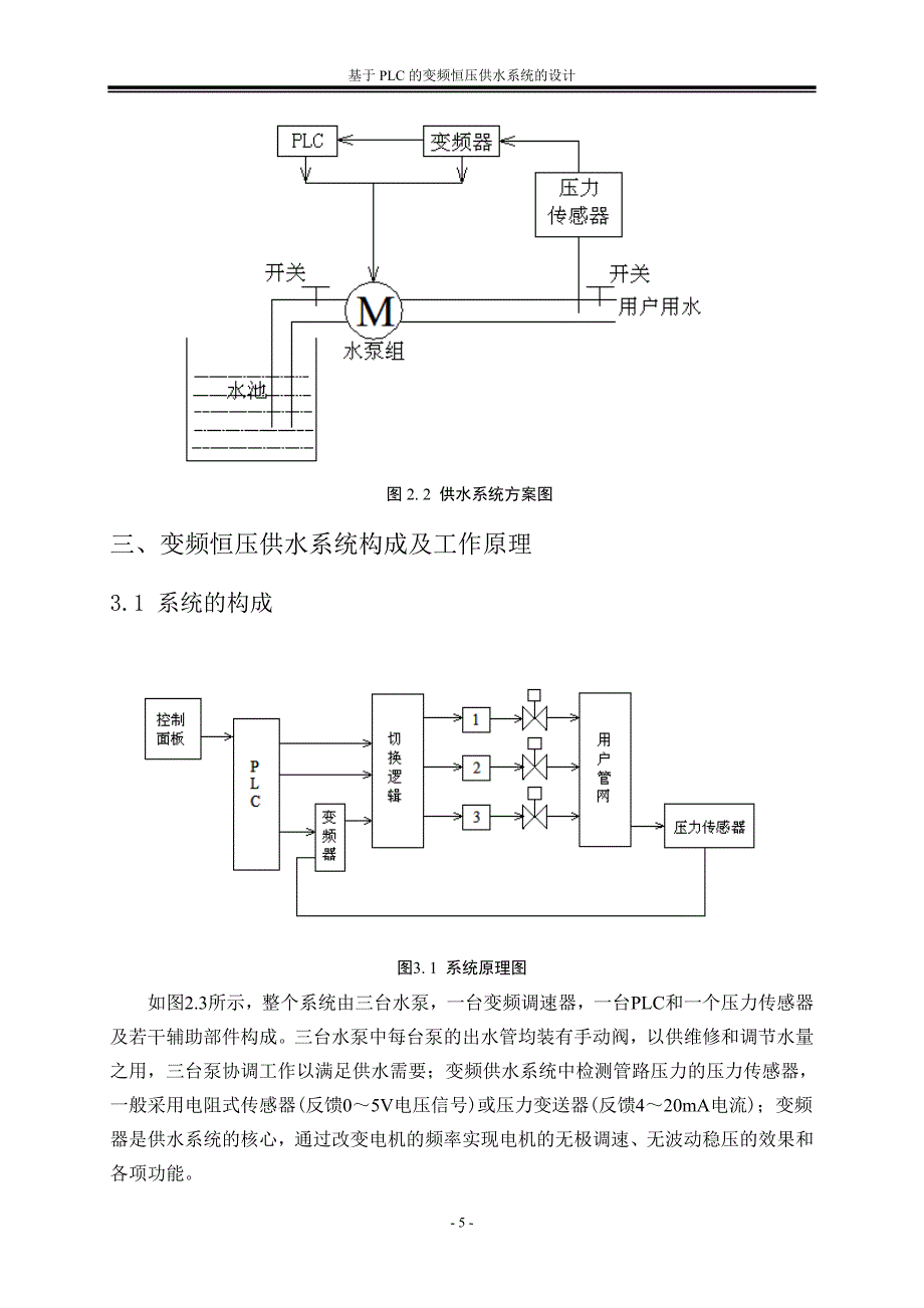 基于PLC的变频恒压供水系统的毕业设计论文_第4页