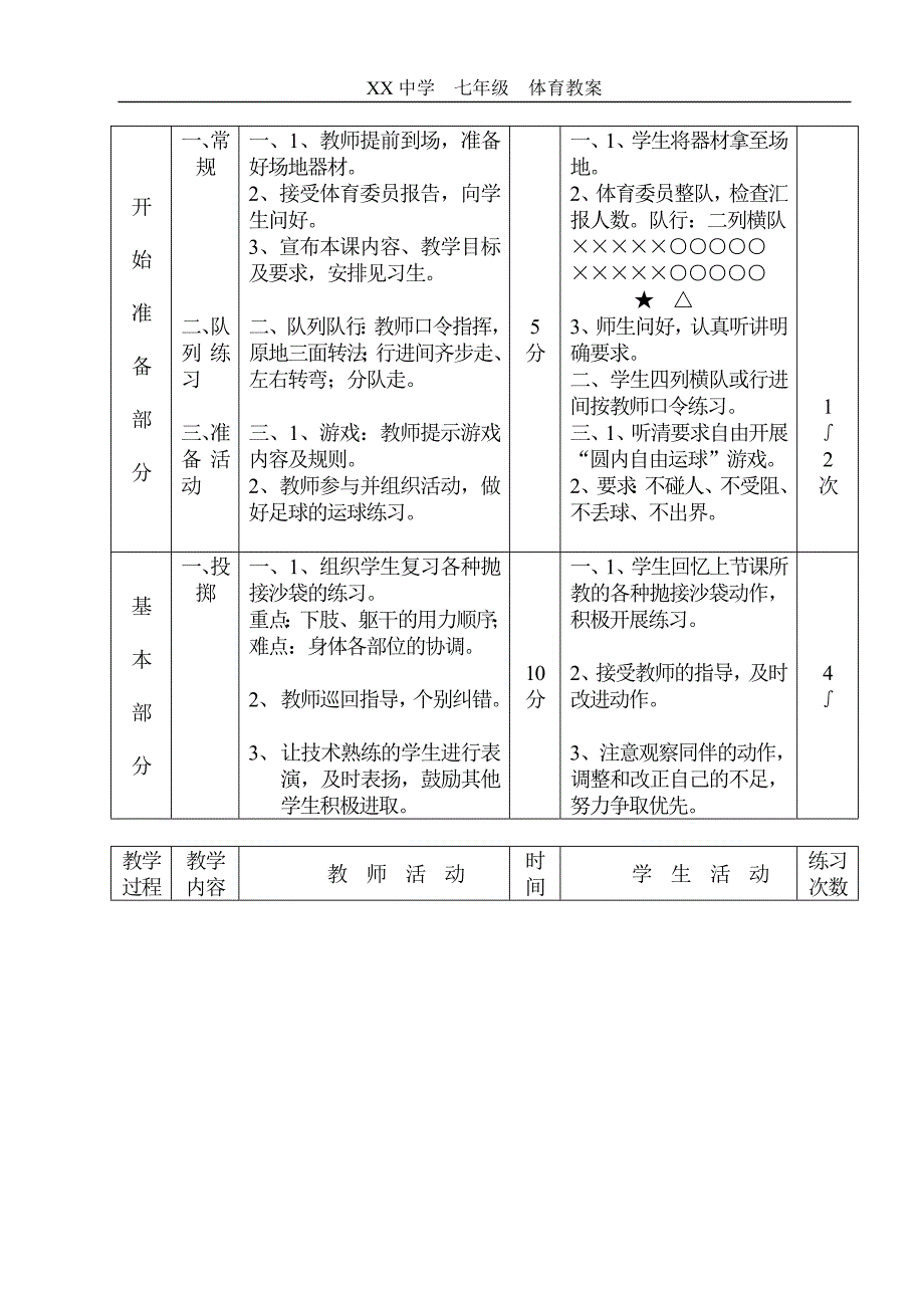 初中体育课教案全集_第4页