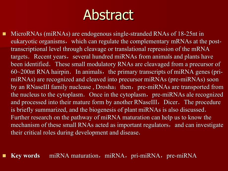 miRNA的生物合成过程_第4页