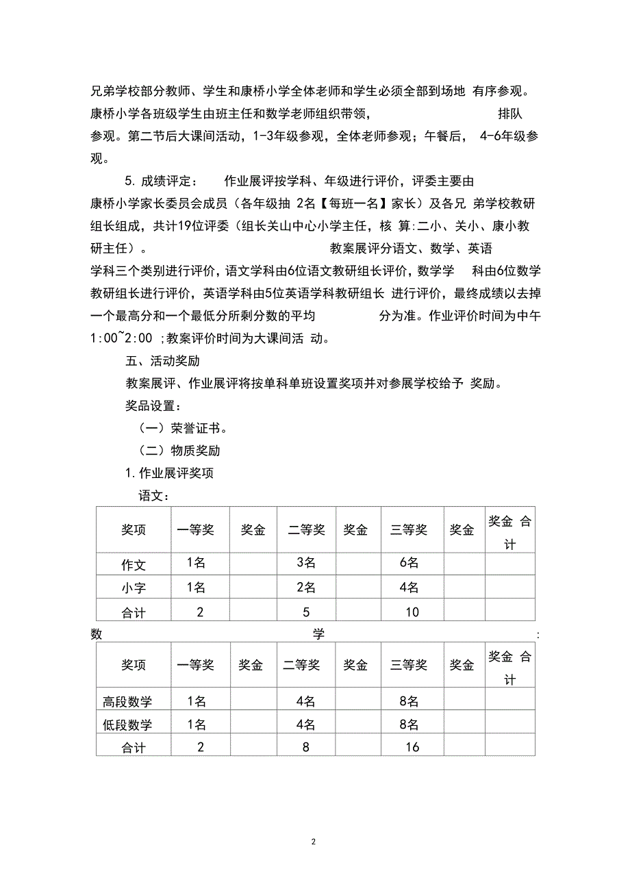 展评活动方案_第2页