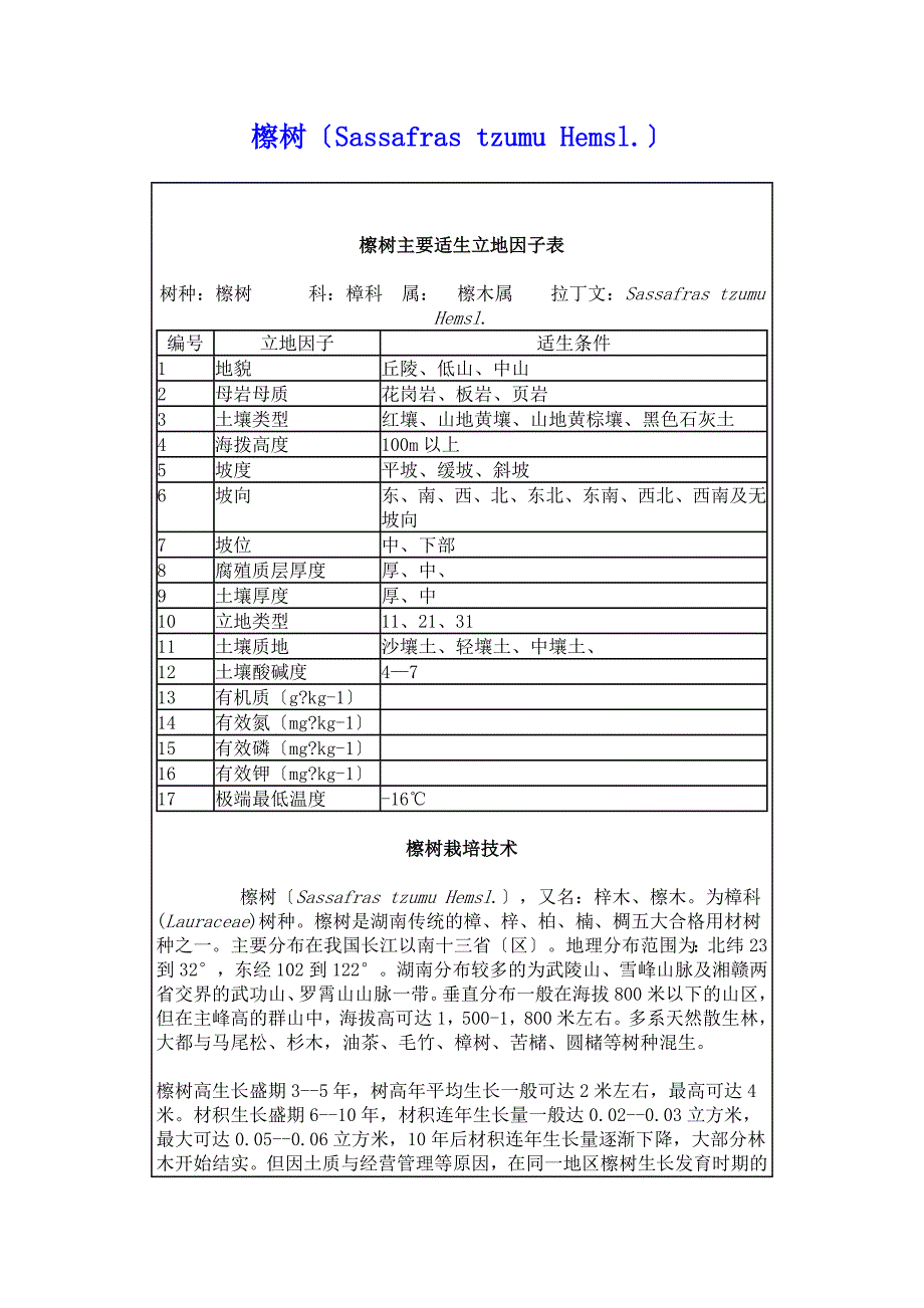 檫树栽培技术-.doc_第1页