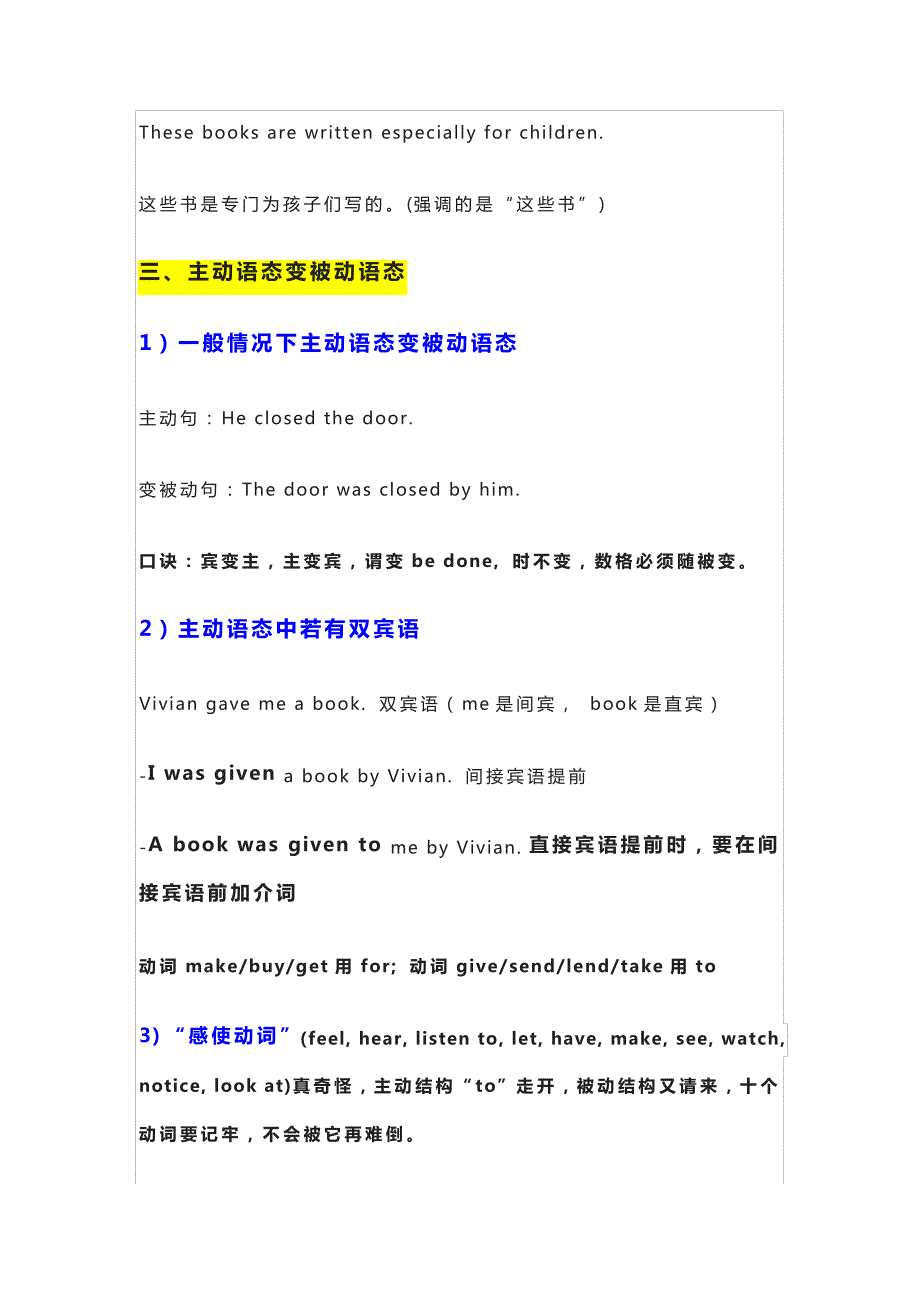 最新初中英语：被动语态的用法及易错点归纳+练习题,全是必考点!31256_第3页