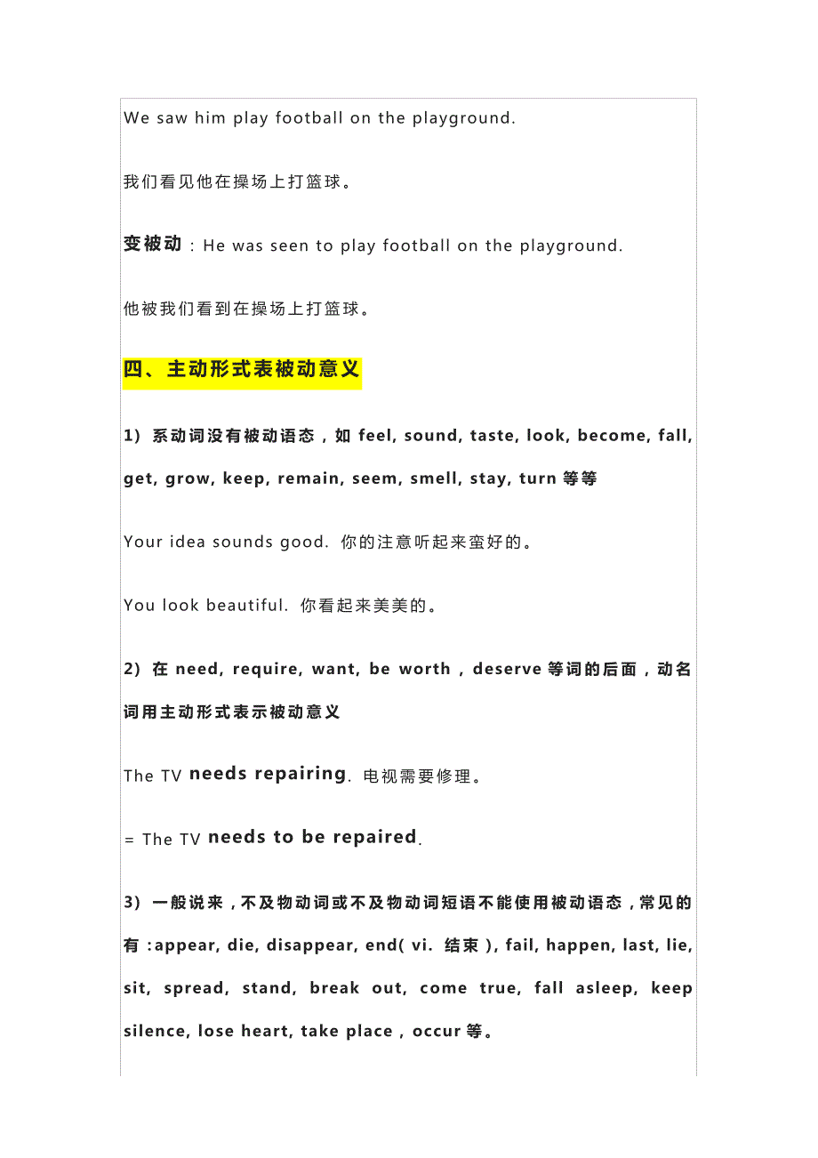 最新初中英语：被动语态的用法及易错点归纳+练习题,全是必考点!31256_第4页