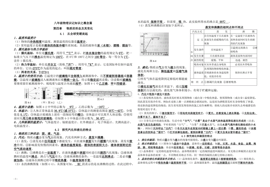 八年级物理识记知识之概念篇_第1页