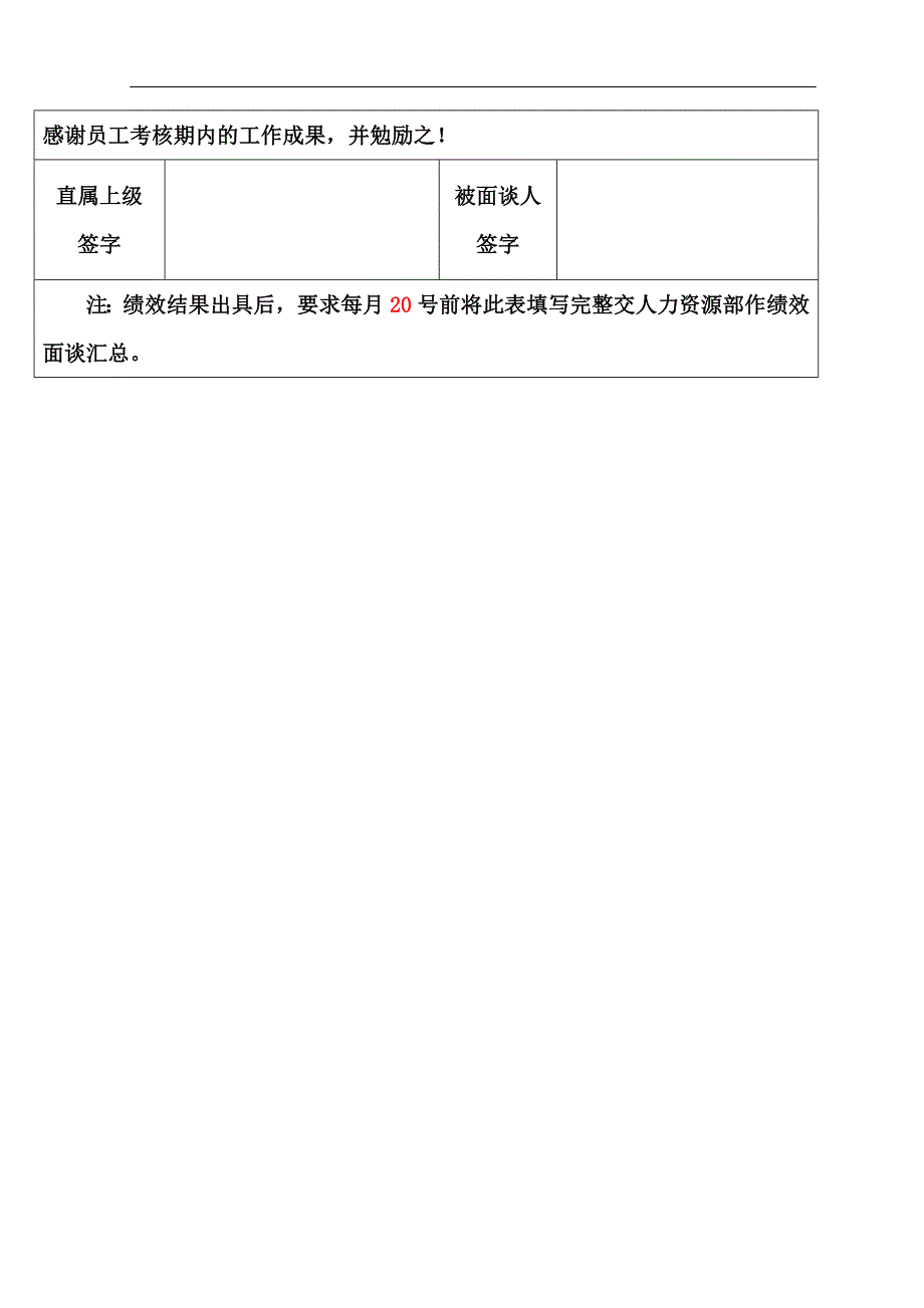 员工绩效面谈记录表_第3页