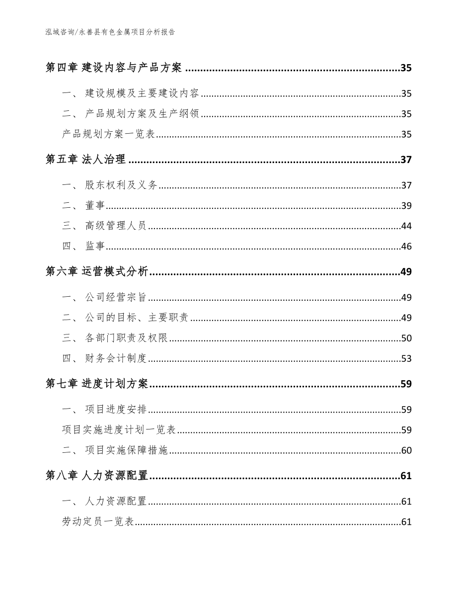 永善县有色金属项目分析报告【模板范文】_第2页
