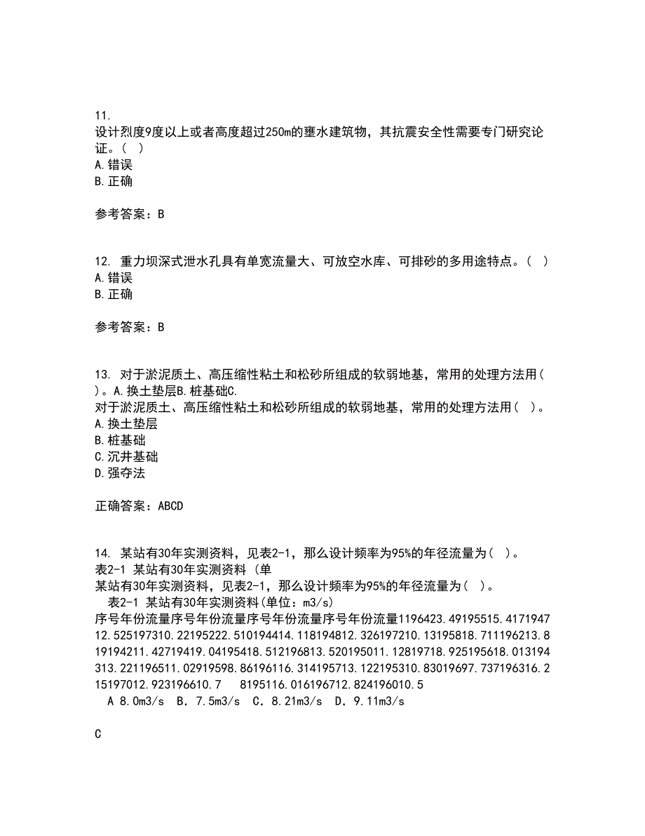 大连理工大学21春《水工建筑物》离线作业1辅导答案41_第3页