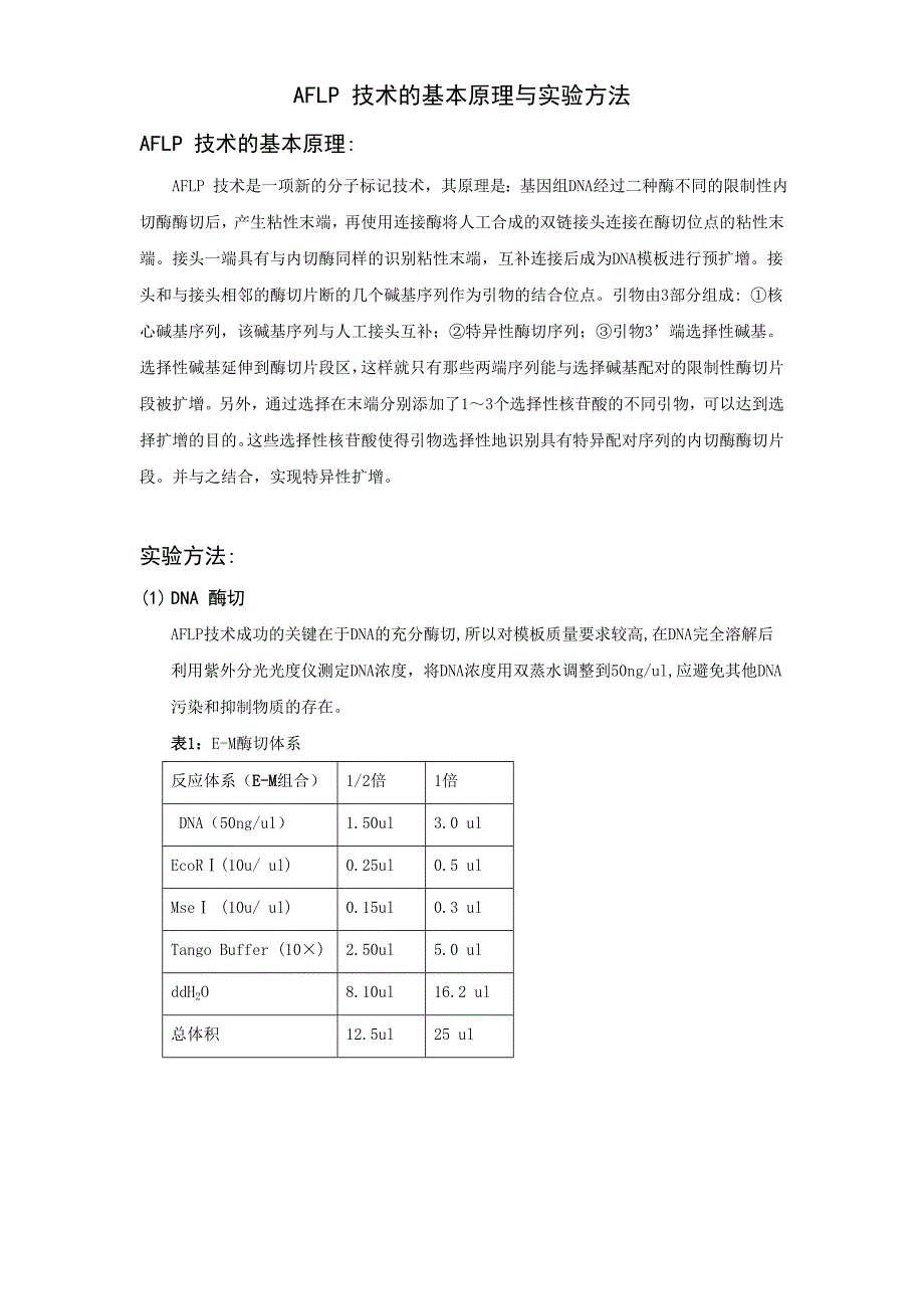 AFLP技术的基本原理_第1页