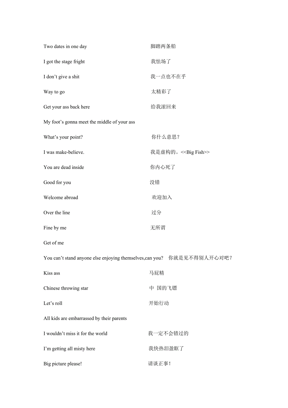 slang---英语美语,谚语,俚语,说项收集在此分享支持啊绝对正版.doc_第3页