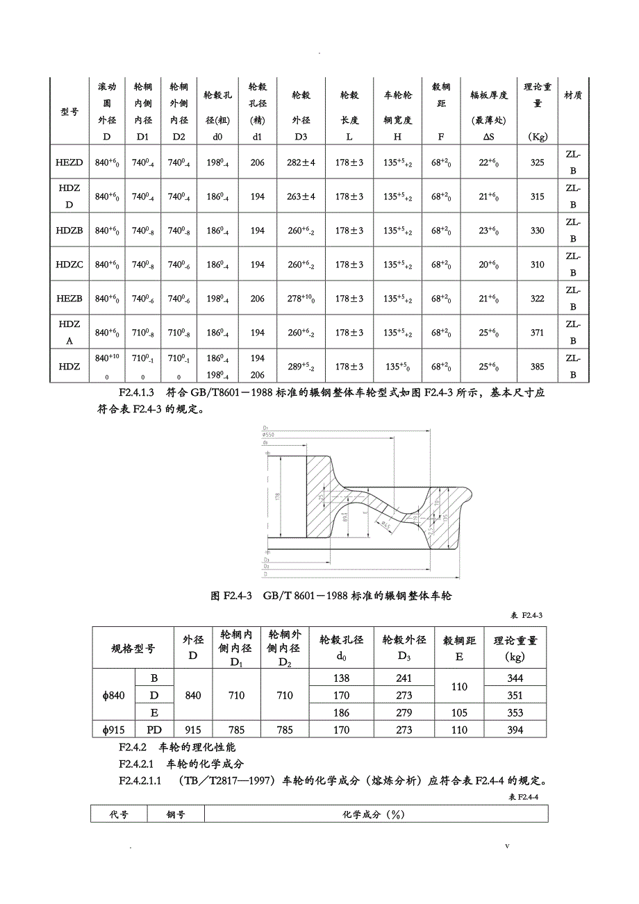 铁路货车主要轮对型式和基本尺寸_第4页