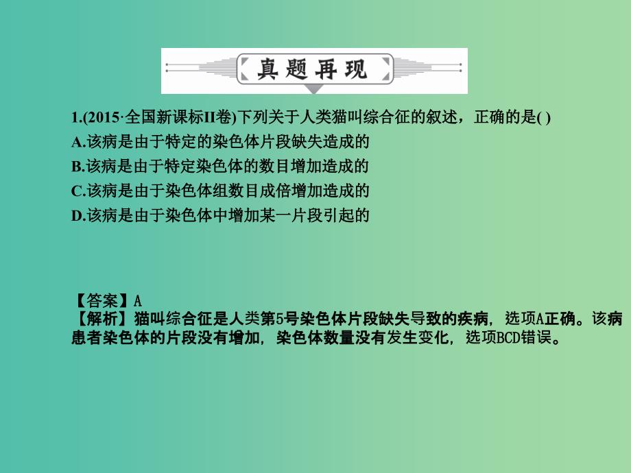 高三生物二轮复习 专题精讲四 遗传、变异与进化 第3讲 生物的变异、育种和进化课件.ppt_第4页