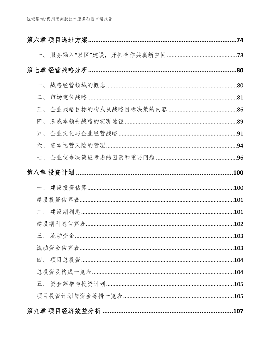 梅州光刻胶技术服务项目申请报告_范文_第3页