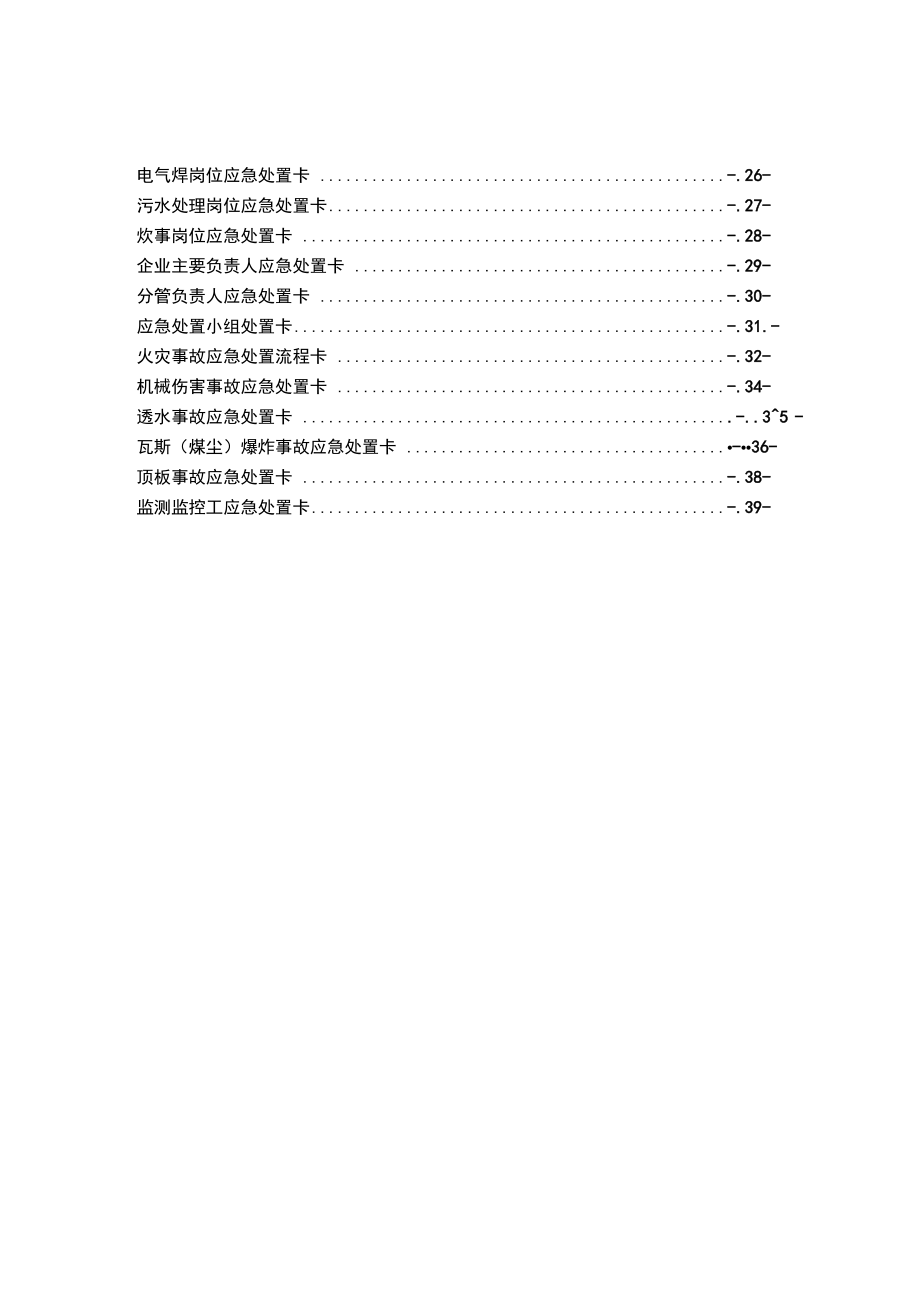 煤矿应急处置卡_第2页