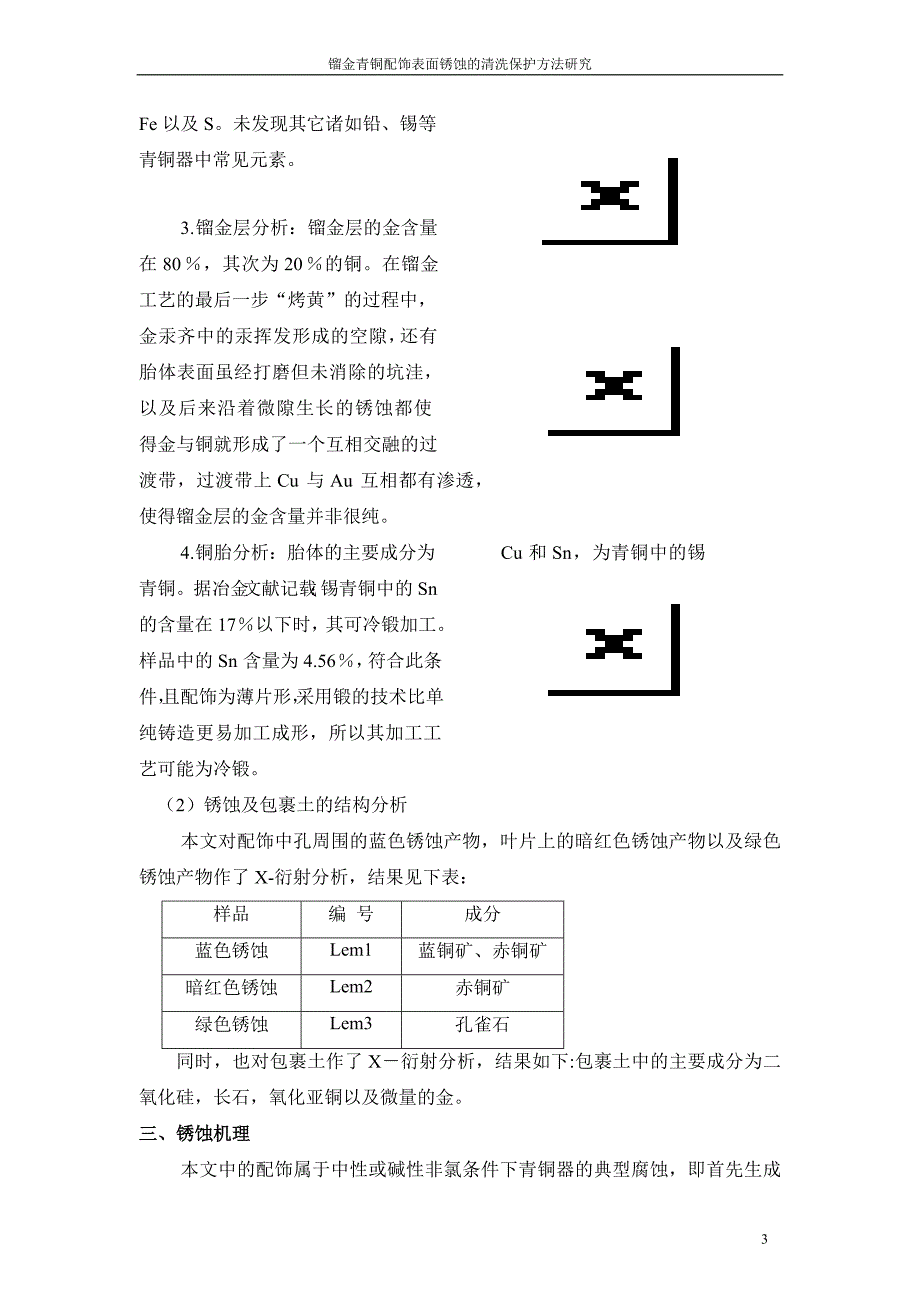 镏金青铜配饰表面锈蚀的清洗保护方法研究.doc_第3页