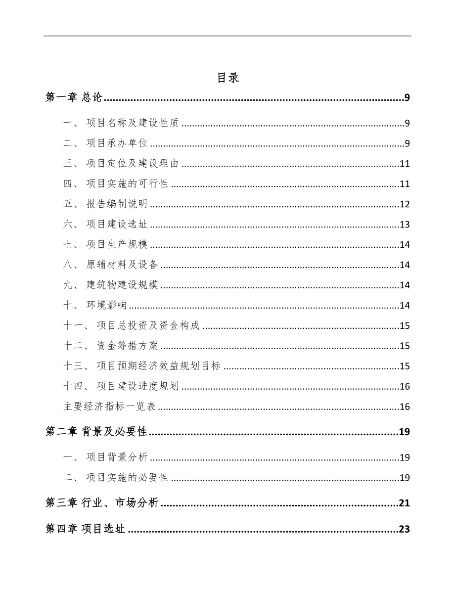 大连导光板项目可行性研究报告模板范本(DOC 84页)_第3页