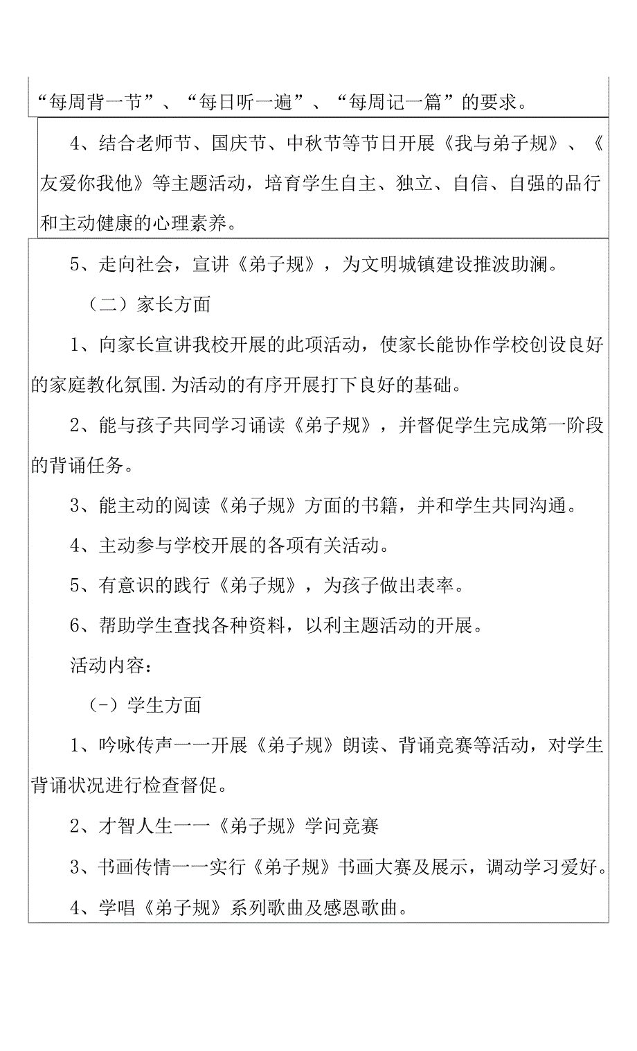 学习《弟子规》活动实施方案.docx_第4页